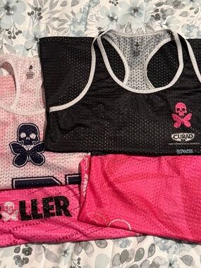 Betty Design Mesh Racerback Sports Tanks